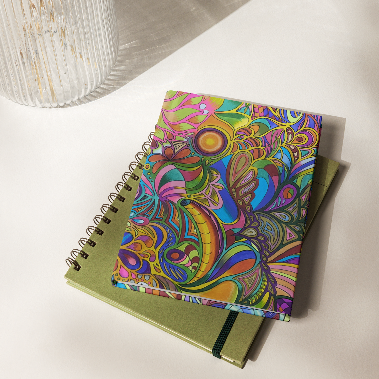 Cuaderno de tapa dura mate "Doodle"